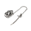 316 Surgical Stainless Steel Micro Pave Cubic Zirconia  Pendants STAS-D304-16AS-2