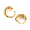 Leaf Rack Plating Brass Micro Pave Cubic Zirconia Cuff Earrings for Women EJEW-F326-05G-2