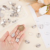 30 Sets Blank Dome Glass Oval Brooch JEWB-UN0001-05-3