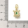 Rack Plating Brass Micro Pave Cubic Zirconia Pendants X-KK-K373-14G-3