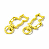 Spray Painted Eco-Friendly Alloy Swivel Snap Hooks Clasps PALLOY-T080-16-NR-4