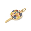 304 Stainless Steel Enamel Pendants STAS-U044-02A-G-2
