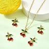 SHEGRACE Brass Cubic Zirconia Charms XGRQ3P909-625G-5