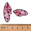 4Pcs 4 Styles Transparent Epoxy Resin Pendants RESI-B032-03B-3