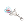 ABS Plastic Imitation Pearl & Transparent Acrylic Pendants Decorations HJEW-JM03603-03-5