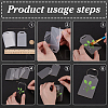 Acrylic Reserved Label Card DIY-FG0007-37-3