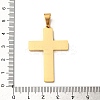 304 Stainless Steel Religion Jesus Cross Pendants STAS-F323-09G-3