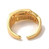 Rack Plating Brass Micro Pave Clear Cubic Zirconia Cuff Rings for Women RJEW-G325-13H-G-3