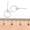 Anti-Tarnish 304 Stainless Steel Studs Earring Findings STAS-H226-08P-02-3