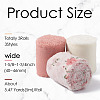 3 Rolls 3 Styles Polyester Printed Ribbons OCOR-TA0001-54-3