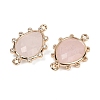 Natural Mixed Stone Faceted Connector Charms G-K347-07G-3