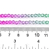 Gradient Color Baking Paint Glass Bead Strands X-DGLA-A039-T6mm-A010-5
