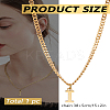1Pc 304 Stainless Steel Letter Pendant Necklaces NJEW-LP0001-33I-G-2