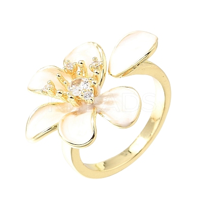 Barss Enamel Cuff Open Rings for Women KK-CBA1C83-01D-G-1