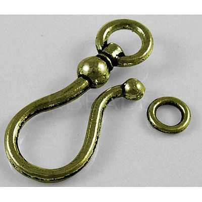 Tibetan Style S Hook Clasps LS-MLF5091Y-1