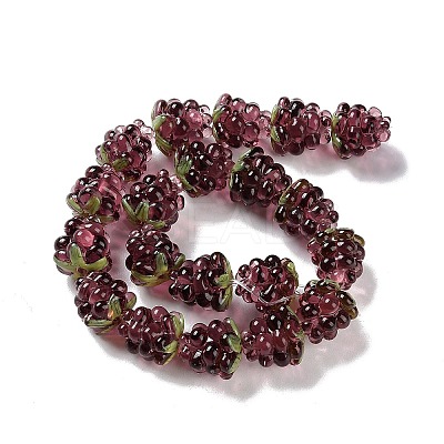 Handmade Lampwork Beads Strands LAMP-Q036-05D-1