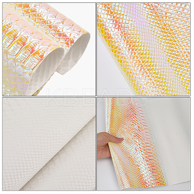 Laser PU Leather Fabric DIY-WH20032-57G-1