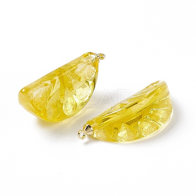 Transparent Resin Pendants LS-RESI-P020-01P-1