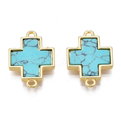 Brass Connector Charms KK-N233-172B-01B-1
