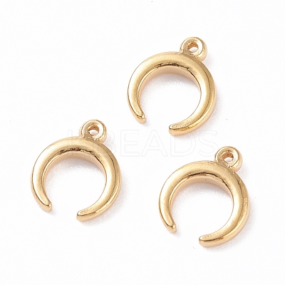 PVD Vacuum Plating 304 Stainless Steel Charms STAS-B024-27G-1