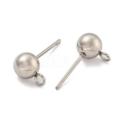 Non-Tarnish 304 Stainless Steel Stud Earring Findings STAS-O004-10D-P-1