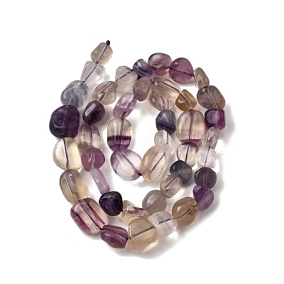 Natural Purple Fluorite Beads Strands G-D321-A02-1