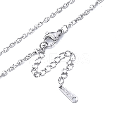 Non-Tarnish 304 Stainless Steel Cable Chains Necklace for Men Women LS-NJEW-N050-A04-S20-1
