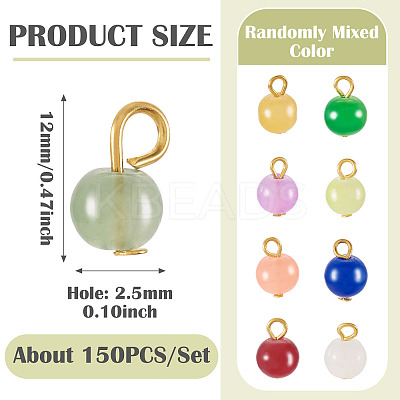 Glass Round Pendants PALLOY-TADJ00001-02-1