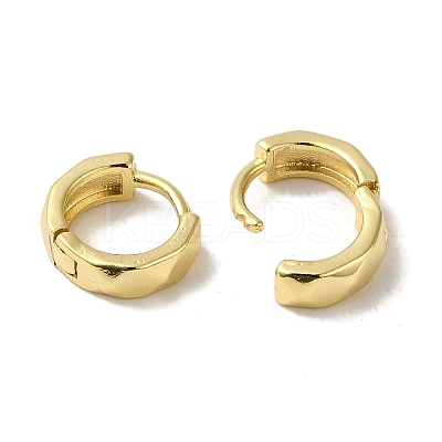 Brass Huggie Hoop Earrings for Women EJEW-C097-06F-G-1