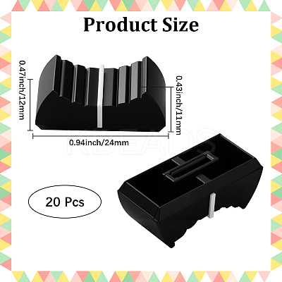 20Pcs Plastic Audio Console Slider Caps AJEW-CN0004-53B-1