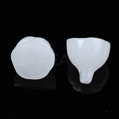 Imitation Jade Glass Charms GLAA-S054-24A-1