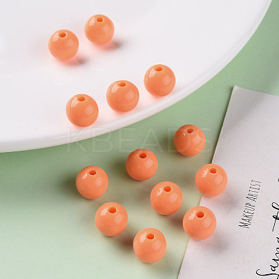Opaque Acrylic Beads X-MACR-S370-C10mm-A11-1