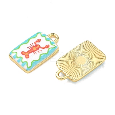 Printed Brass Pendants KK-CBAF9BC-16G-1