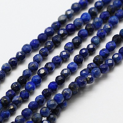 Natural Lapis Lazuli Bead Strands X-G-A129-3mm-22-1