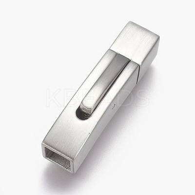 304 Stainless Steel Bayonet Clasps STAS-O114-046MP-C-1