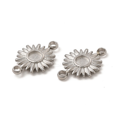 Non-Tarnish 304 Stainless Steel Cabochon Connector Settings STAS-C070-03P-1