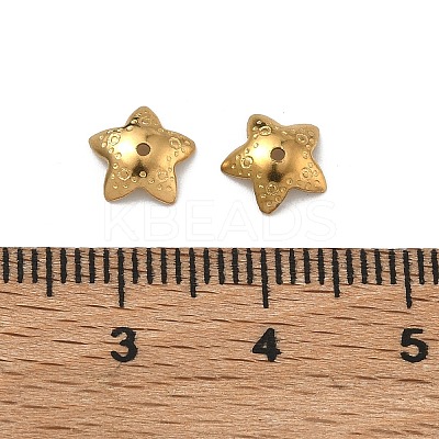 304 Stainless Steel Bead Caps STAS-P448-09F-G-1