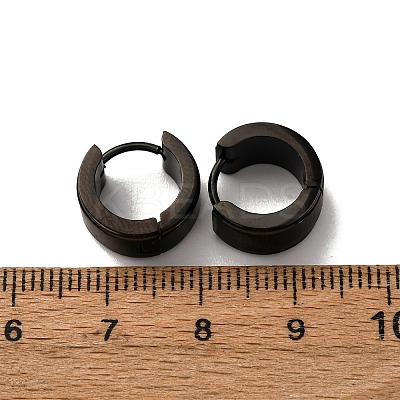 304 Stainless Steel Hoop Earrings EJEW-D331-19D-B-1