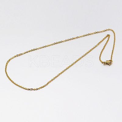 304 Stainless Steel Link Chain Necklace LS-MAK-M007-G-1