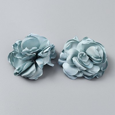 Flower Cloth Shoe Decoration AJEW-WH0039-45A-1