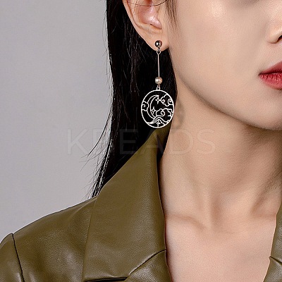12Pcs 6 Styles 201 Stainless Steel Pendants STAS-SZ0002-21-1