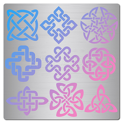 Stainless Steel Cutting Dies Stencils DIY-WH0238-074-1