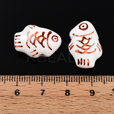 Handmade Porcelain Beads PORC-N009-07D-1