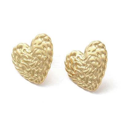 304 Stainless Steel Studs Earrings EJEW-K272-02B-G-1