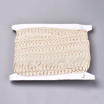 Cotton Lace Ribbon Edge Trimmings LS-OCOR-WH0032-68-1