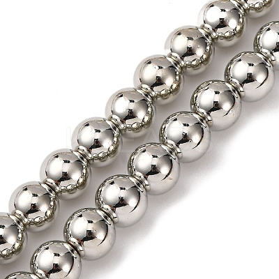 Electroplate Glass Beads Strands EGLA-H109-07E-1