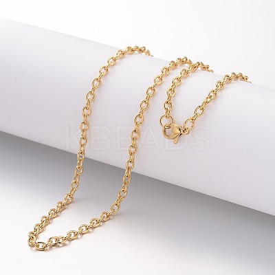 Ion Plating(IP) 304 Stainless Steel Necklace X-MAK-K004-10G-1