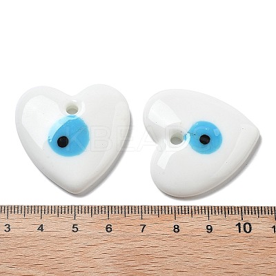 Handmade Evil Eye Lampwork Pendants LAMP-F035-11F-1