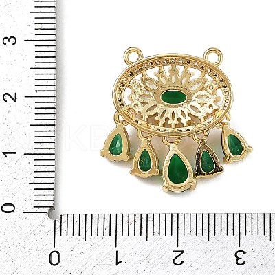 Brass Micro Pave Cubic Zirconia Pendants KK-S526-11G-B-1