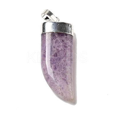 Natural Amethyst Pendants G-P474-04S-06-1